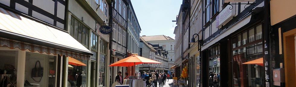 Shopping in der Burgstraße
